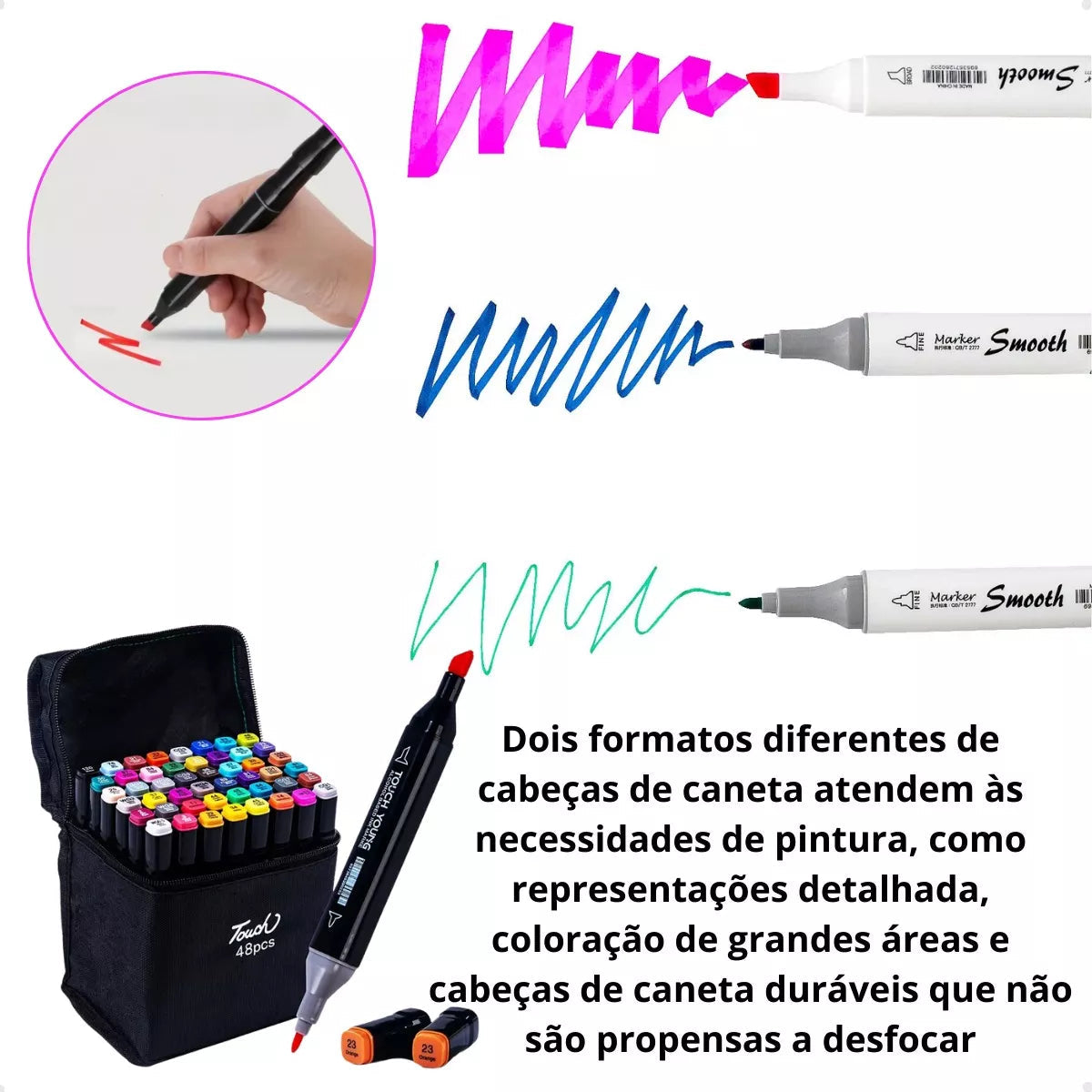 Kit Livro Bobbie Goods Capa Dura + 80 Canetas Touch