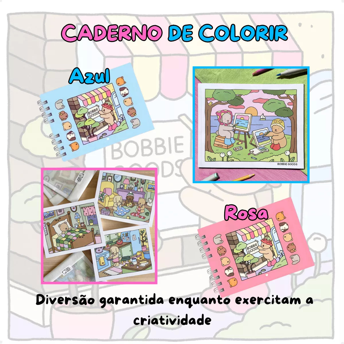 Kit Livro Bobbie Goods Capa Dura + 80 Canetas Touch